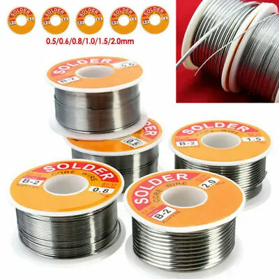 £7.89 • Buy 63-37 Tin Lead Rosin Core Solder Wire For Electrical Solderding 0.5-2mm 100g My