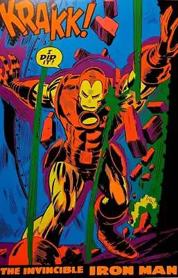 Iron Man By Gene Colan 20x30 Black Light Art Marvel Comics Poster Third Eye Prin • $99.95