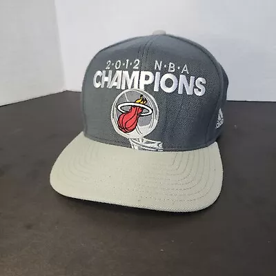 Miami Heat Adidas 2012 NBA Champions Official Locker Room Snapback Cap Hat • $17.50