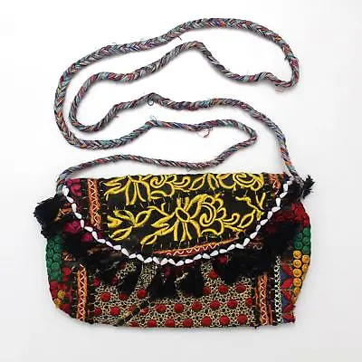 Vintage Tribal Banjara  Handmade Ethnic Women Hobo Purse Hippy Clutch Bag T • $17.99
