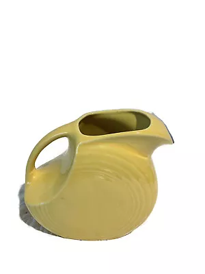 Nice Original Vintage Yellow Fiesta Ware Small Water Pitcher Disc Style 5 3/4   • $31.99