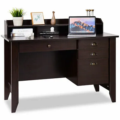 Computer Desk Laptop Writing Table Student Study Workstation Home Office Brown • $209.99