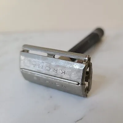 Vintage Schick Krona Double Edge Safety Razor With Black Handle • $9.99