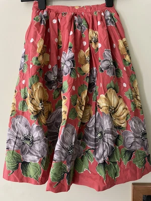 £20 • Buy Vintage 1950/60s Novelty Print Skirt Size 6-8 XS