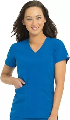 Med Couture Womens Scrubs V-Neck 4-Ever Flex Top Royal 2X-Large… • $16.99