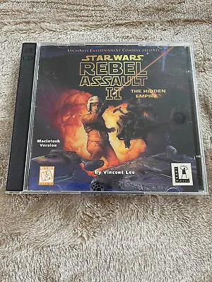 Star Wars Rebel Assault II 2 The Hidden Empire (1995 CD-ROM Game Mac Version) • $9