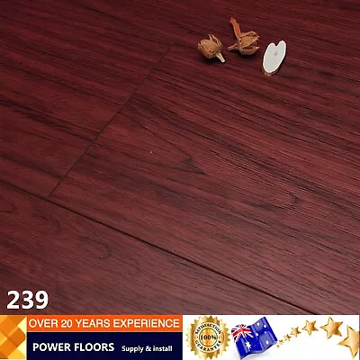 12mm LAMINATE FLOORING - Red Mahogany - WATER RESISTANT SURFACE • $24.99