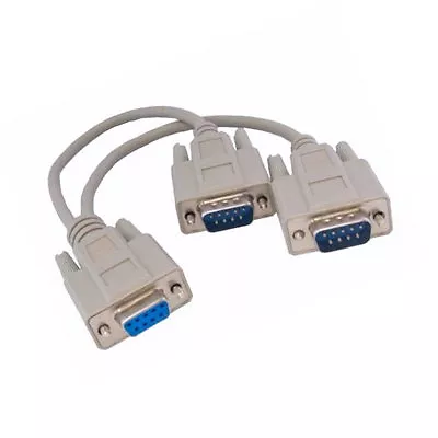 6 Inch DB9 Y-Cable Splitter Adapter Female To 2x Male PC 9 Pin Serial RS-232 6  • $9.83