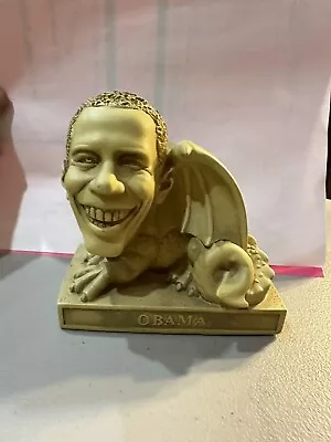 Original Toscano BARACK OBAMA Gargoyle Statue Political Humor Figurine 5  Tall • $25.49