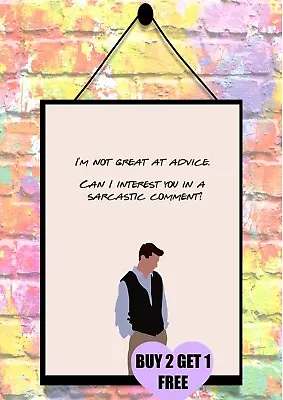 BUY 2 GET 1 FREE - Friends Chandler Bing Matthew Perry Print • £2.75