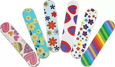 (1 Dozen) Colorful Girly Mini Emery Board Nail Files • $10.99