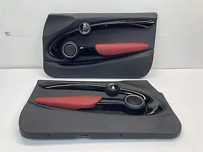 Mini Cooper Front Door Panels Carbon Black Glowing Red 2014-2019 F56 F57 360 • $499.89