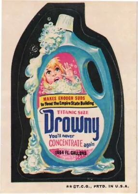 1974 Topps Original  Wacky Packages 3rd Series Drowny • $3.50