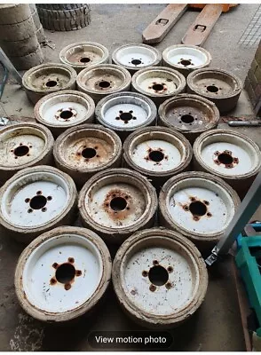 £250 • Buy 4 X OTR Solid Wheel Tyre 22 X 7 X 17 3/4 Carlise Cherry Fork Genie Aerial Max 