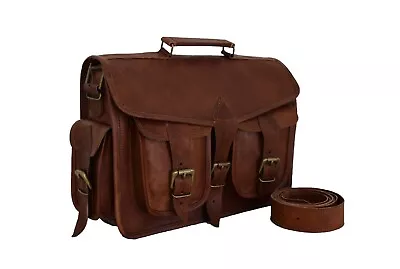 Backpack Convertible Messenger Bag Leather Rucksack 13  Laptop Satchel Briefcase • £59.26