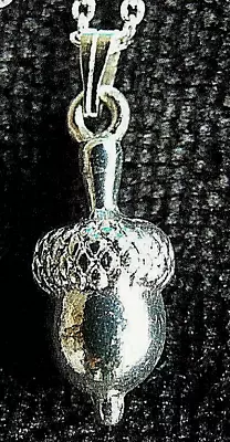 Silver Coloured Acorn Pendant • £4.99