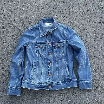 Madewell Jean Jacket Denim Trucker Women’s Sz Medium Great Condition • $24.99