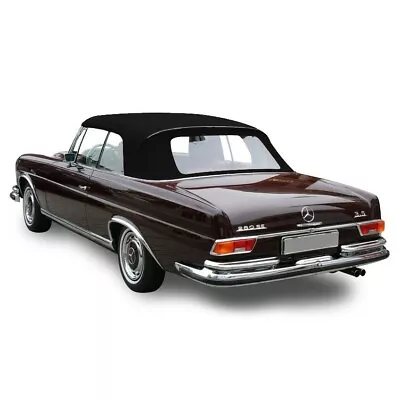 Fits Mercedes W111 280SE 250SE Convertible Top Replacement BLACK GERMAN Canvas • $657.06