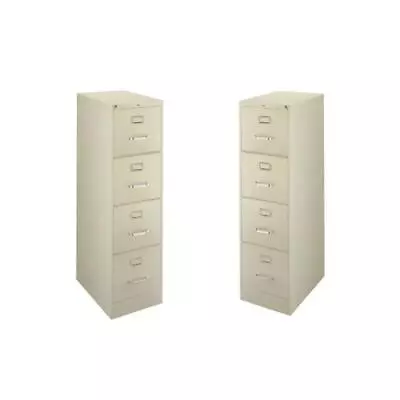 Scranton & Co 22-in Deep Metal 4 Drawer Vertical File Cabinet Putty (Set Of 2) • $539.15