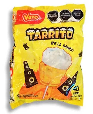 Vero Tarrito Paletas Fruit Flavor Mexican Hard Candy LolliPops 40 Pcs • $13.50
