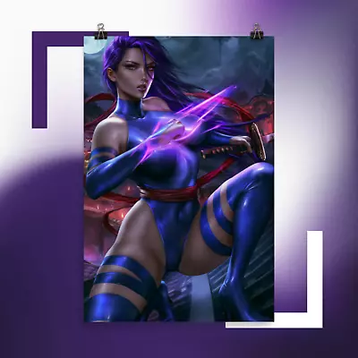 Sexy Psylocke X-men Comic Art Poster Premium • £31.83