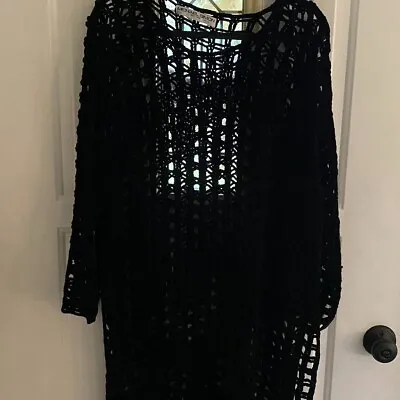 Vintage Rare Michael Simon Crochet Cover-up Or Dress O/S • $75