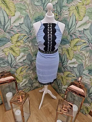 £6.99 • Buy Topshop Tall Size 12 Dress Blue Lace Brand New