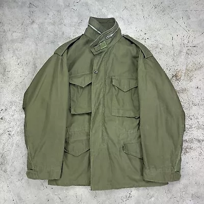 Large M65 Field Jacket US Army 1968 60s Vtg Vietnam OG107 Ownbey Clean • $750