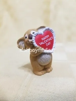 Hallmark Merry Miniatures 1988 Koala And Ruffled Heart Valentine's Day Love • $11.99