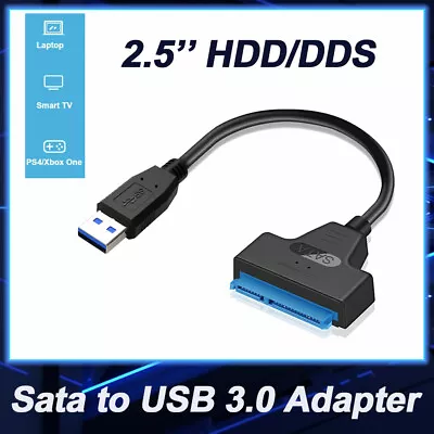 USB 3.0 To SATA External Converter Adapter Cable Lead For 2.5  HDD SSD SATA III • $3.64