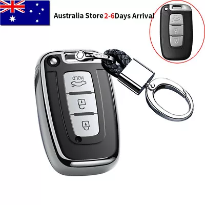 $26.99 • Buy Remote Smart Key Cover Case Shell Fob For Hyundai Accent Ix35 I30 For KIA Silver