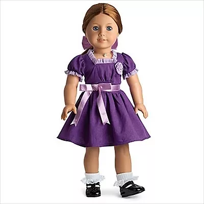American Girl EMILY DRESS PURPLE Christmas Holiday Outfit  NIB NO DOLL OR SHOES • $61.99