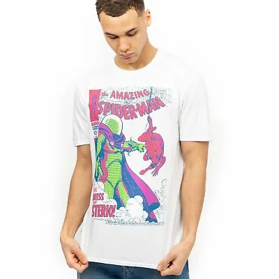 Official Marvel Mens Spiderman Madness T-shirt White  S - XXL • £10.49