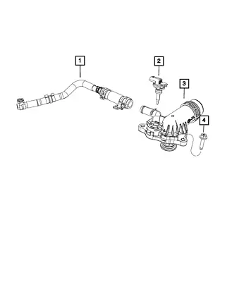 Genuine Mopar Thermostat Housing 68217305AG • $39.68