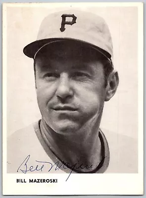 BILL MAZEROSKI C1975 SIGNED Autograph Game Fan Card Pittsburgh Pirates • $24.39