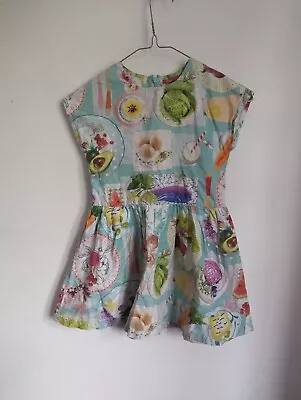 Oilily Bright Printed Sleeveless Dress Aged 6 Years (G18) • £4.99