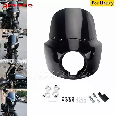 Front Headlight Fairing W/Windshield Windscreen For Harley Dyna Fat Bob FXDF SE • $159.99