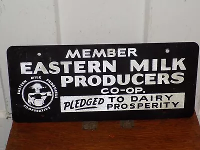 Vintage Member Eastern Milk Producers Schmaltz License Plate • $145