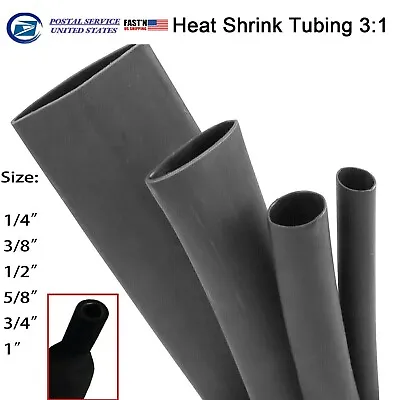 Heat Shrink Tubing Tube Dual Wall 3:1 Marine Adhesive Glue Lined Waterproof USA • $4.19