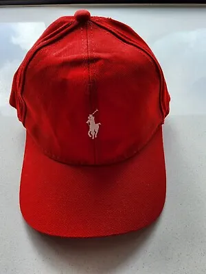 Polo Ralph Lauren Mens Red Sports Cap • $49.95