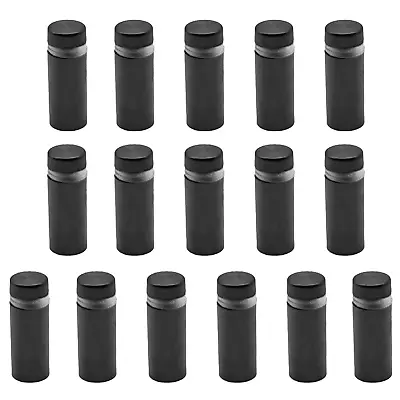 16 Pcs 1/2  X 1  Black Stainless Steel Standoff Screws Wall Sign Standoff Mounti • $18.97