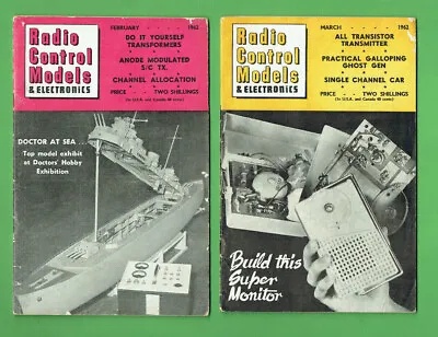 #ee.     Eight(8)  1962  Radio Control Models & Electronics  Magazines • $120