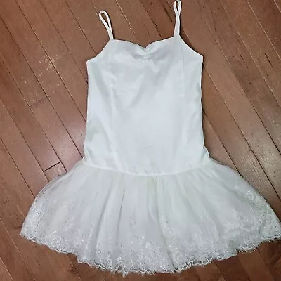 Miss Grant Girls Beautiful Satin And Lace Formal Party Dress Sleeveless US 8(34) • $14.50