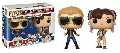 Funko Pop Games! Captain Marvel Vs Chun Li Marvel V Capcom Infinite 2 Pack • $42.86