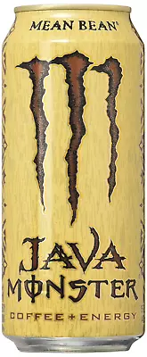 Java Monster Mean Bean Coffee + Energy Drink 15 Ounce (Pack Of 12) • $31.19