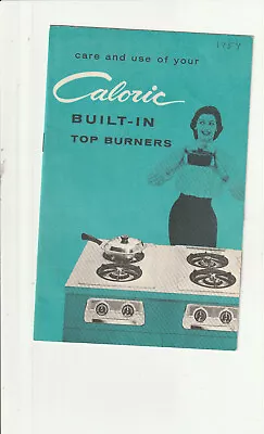 CALORIC STOVE WALL OVEN. 3 Care & Use Booklets: 1957   Vintage Kitchen   • $15.95