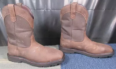 ARIAT Groundbreaker Wide Square Toe H2O Steel Toe Work Boot 10 D • $19.99