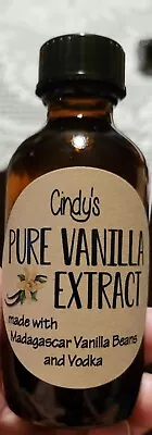 Homemade Vanilla Extract Made With Madagascar Vanilla Beans And Vodka • $14