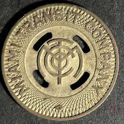 Vintage  Miami Transit Co.   MTC  Token 23mm // C1938 • $4.99