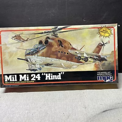 $27.95 • Buy 1984 MPC 1-4409 Mil Mi 24  Hind  Gunship Helicopter 1/72 Scale Model Kit, Sealed